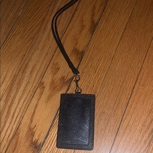 Coach ID Holder with Lanyard